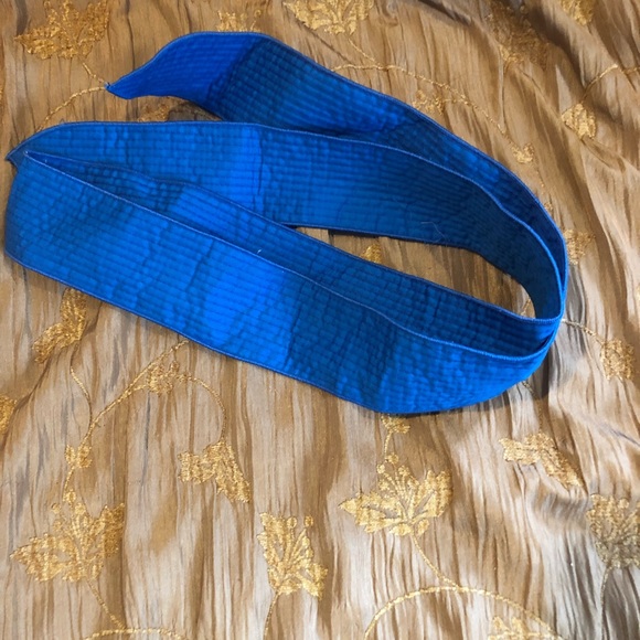 Vintage Quilted Sash Waist Belt Cummerbund Tie - Picture 2 of 3